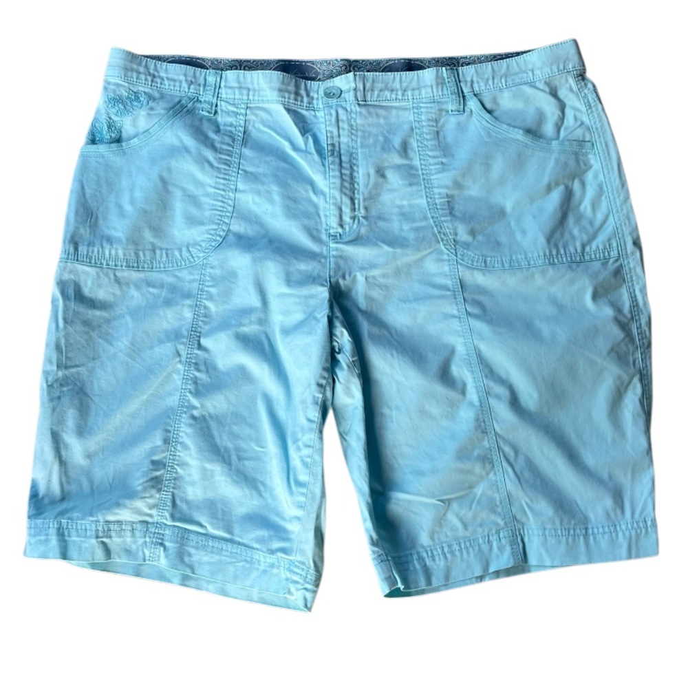 Gloria Vanderbilt Women's Light Blue Cargo Shorts